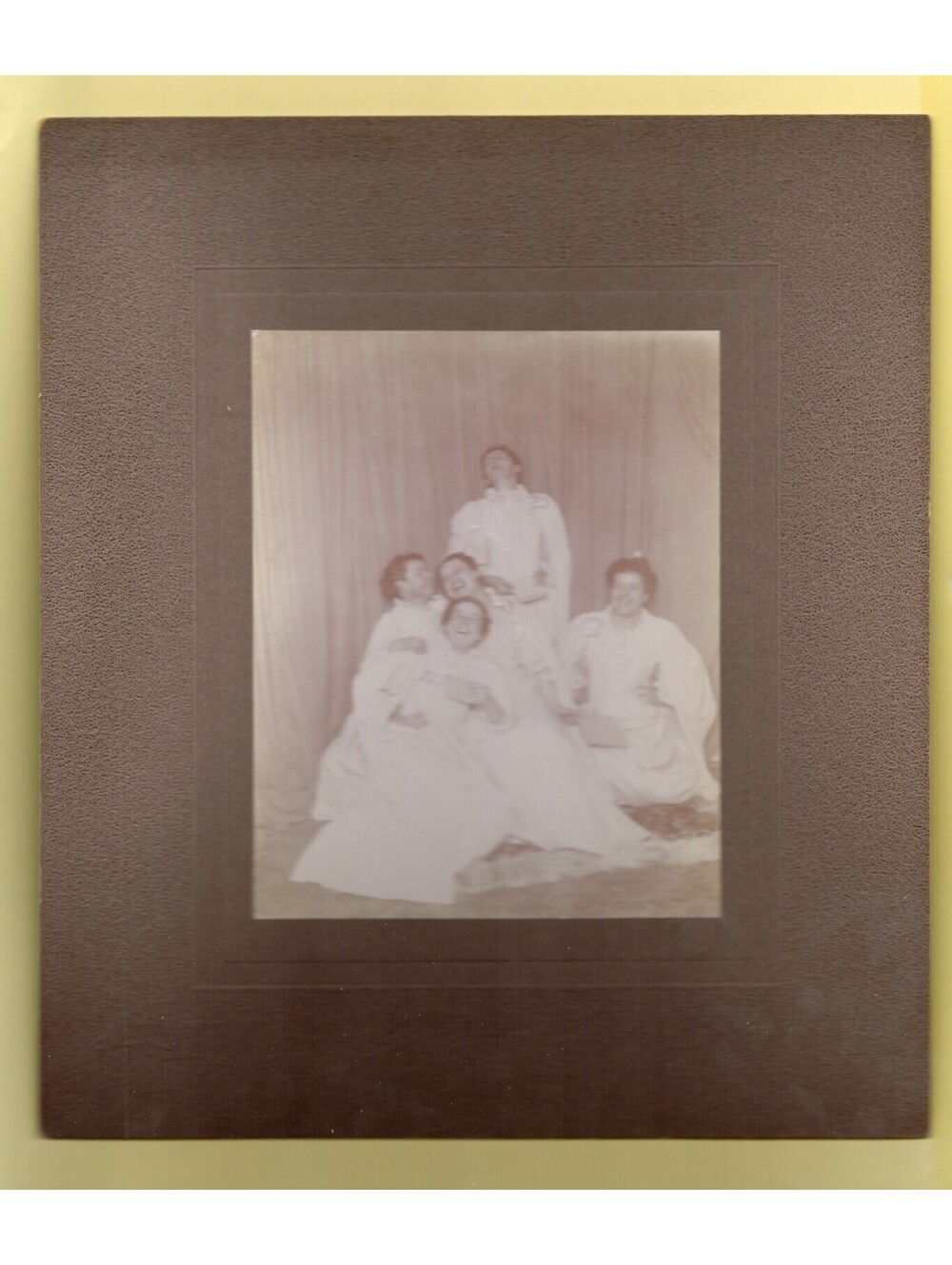 Group of Women Laughing Mounted Photo 7 x 8"